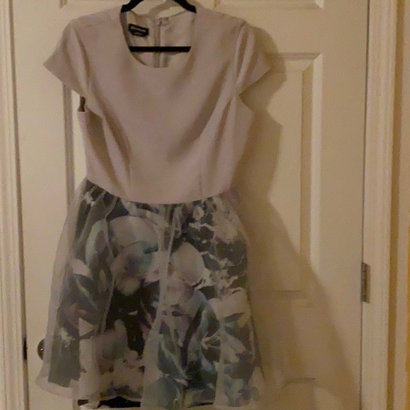 Women’ grey chiffon layered dress - Picture 1 of 2
